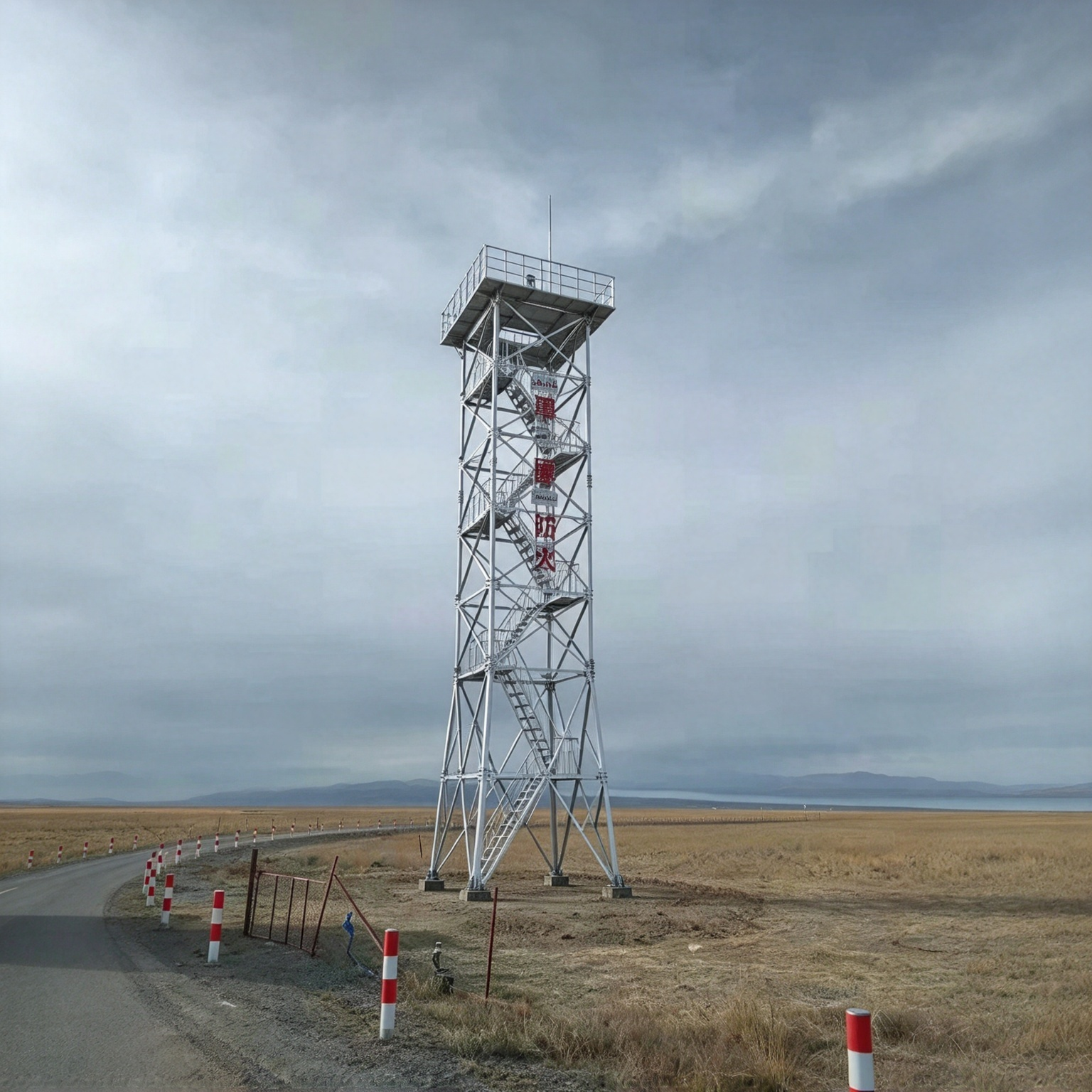 Customized 4-Legged Galvanized Steel Observation Guard Tower